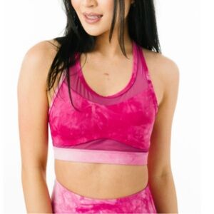 Fuchsia Hendrix Mesh Light n Tight Bra